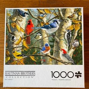 Buffalo Games 1,000 piece puzzle Hartman Brothers Fall Birds